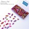 LITMIND Iridescent Glass Mosaic Tiles for Crafts, 240 Pieces 5 Shapes Mixed Red Stained Glass Pieces, Mosaic Kits for Adults (Iridescent Red)